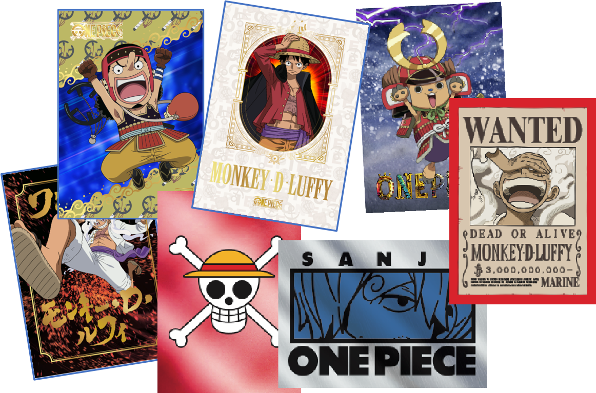 Exemple de cartes panini one piece coffret collector